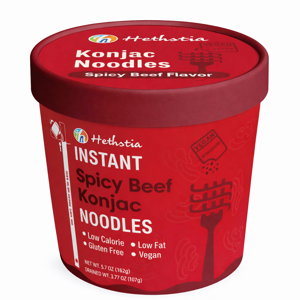 Hethstia Konjac Noodle Spicy veg Beef Soup